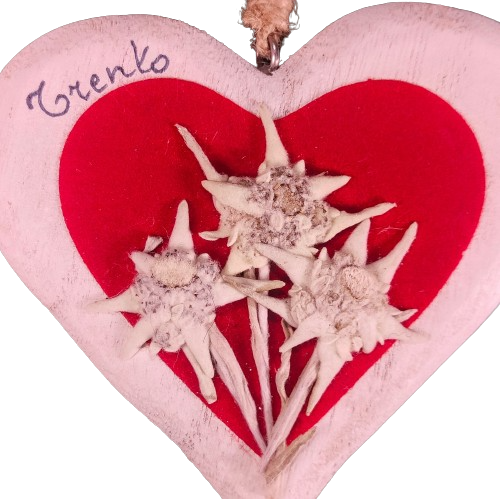 Cuore con stelle alpine